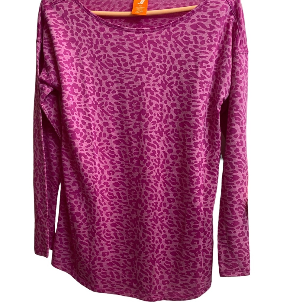 Joe Fresh pink leopard print top